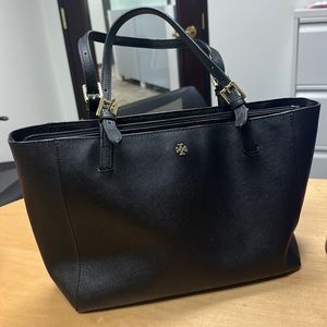 Tory Burch black small Saffiano Bag